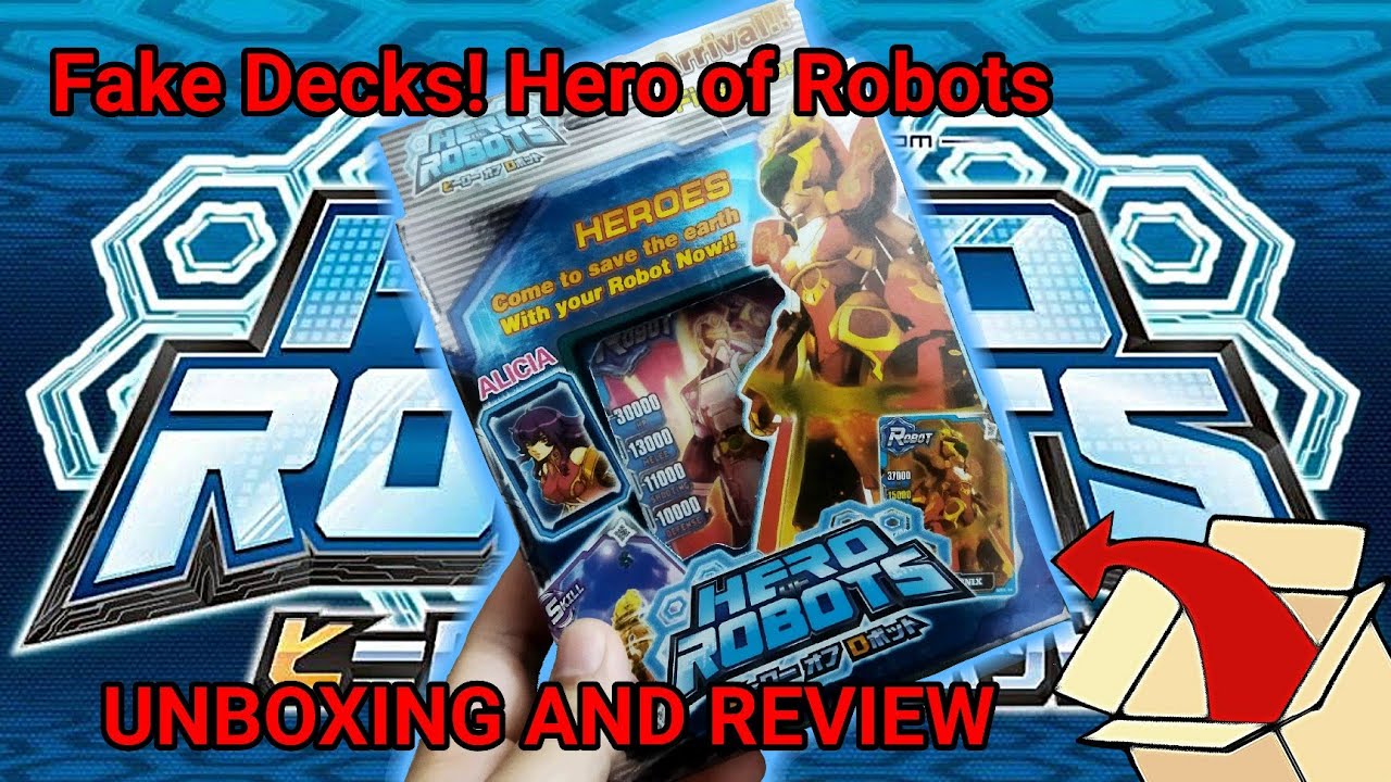 Hero of Robots Decks Part 1 | FAKE! | Unboxing & Review #heroofrobots #fake
