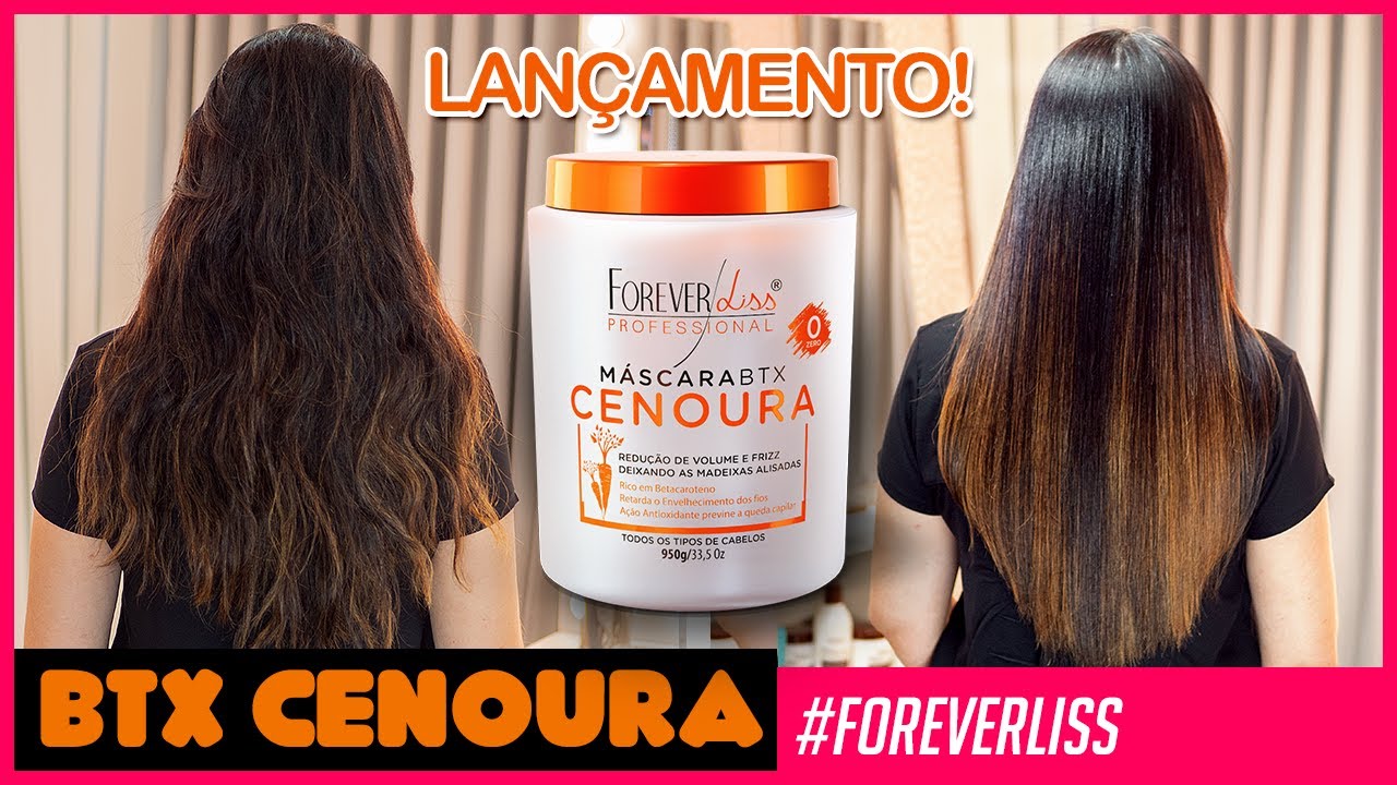 🥕Lançamento🥕 Btx de Cenoura Sem Formol Forever Liss