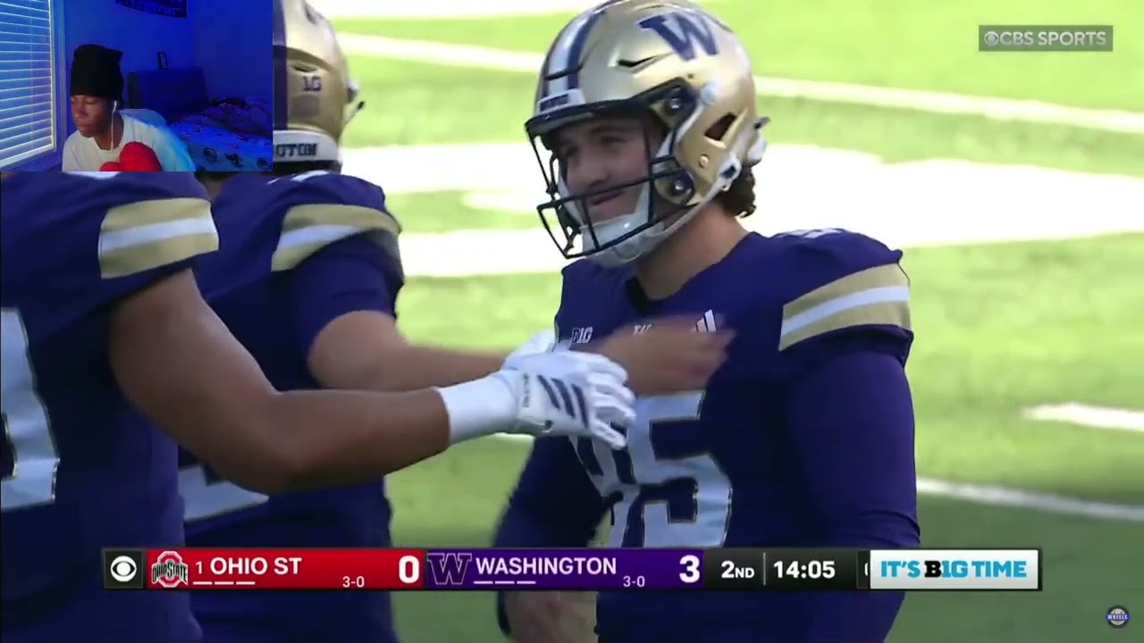 BEST REACTION TO #1 Ohio State vs Washington Highlights | Week 5 | 2025 College Football Highlights