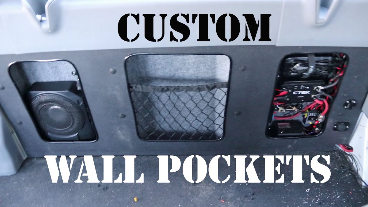 DIY Wall Storage in Ford Transit - Van Build