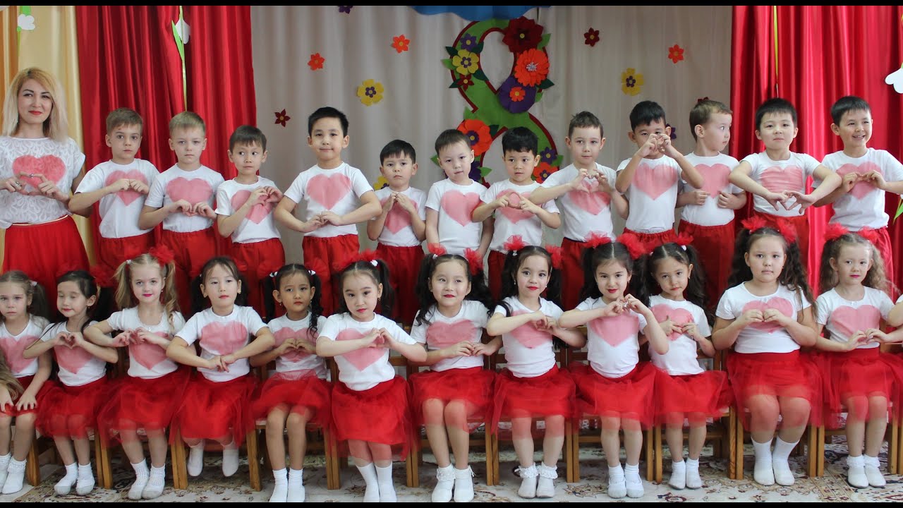 Утренник 8 МАРТА в старшей группе. ФЛЕШМОБ ТАНЦЫ ПЕСНИ для детей. Праздник МАМ. MARCH 8. WOMENS Day