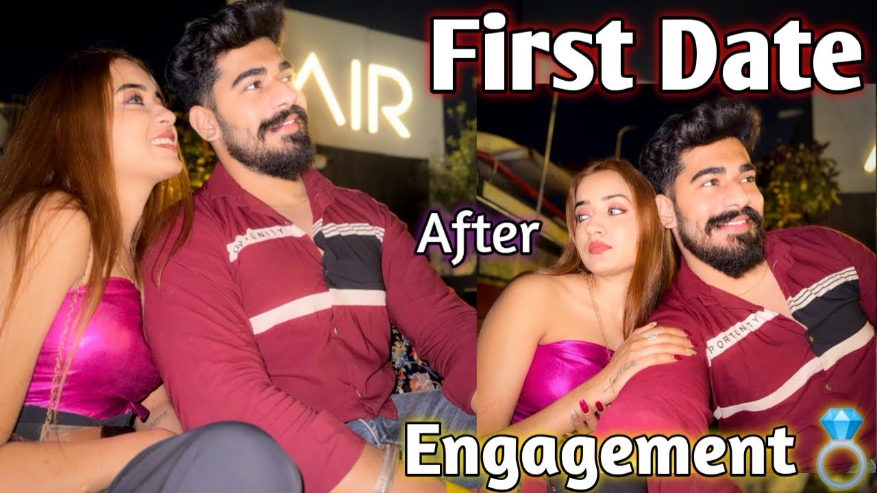 Engagement Ke Baad Pehli Romantic Date 😍💍 Special Day With Shivani🤭 #himshivi #shigothim #himanshu 