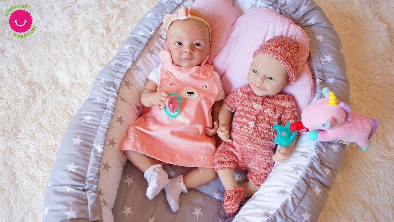 Rutina de todo un día de bebés Reborn y Silicona Jugando con Lindea y Anuk y canciones Infantiles
