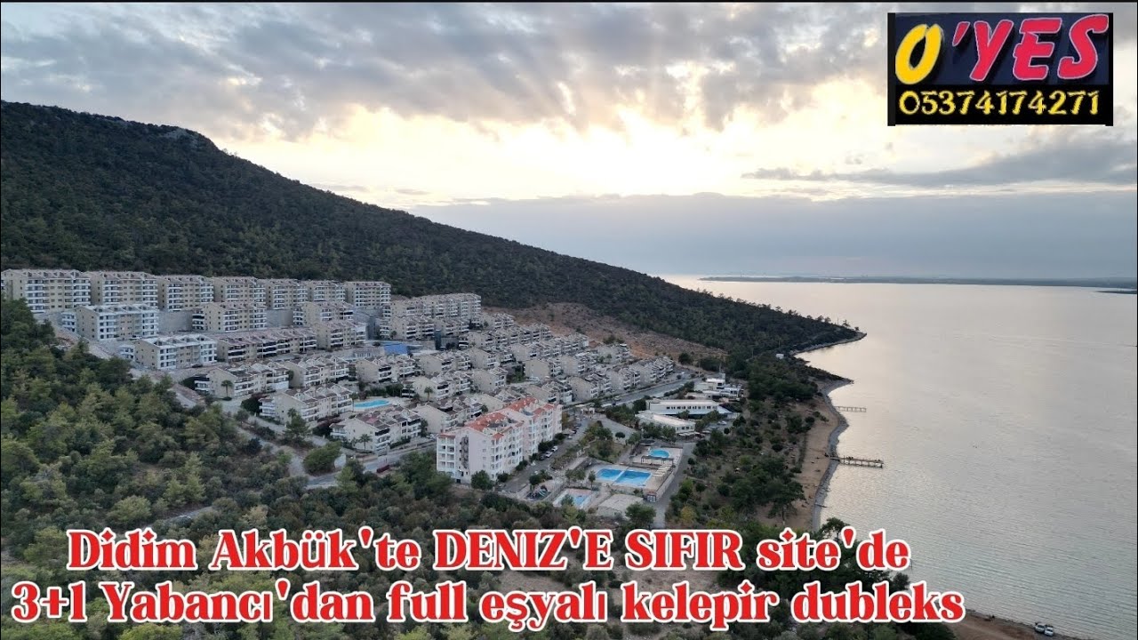 Didim Akbük'te Deniz'e sıfır Ege Yıldızı site'sinde yabancıdan kelepir 3+1 Kapora alındı