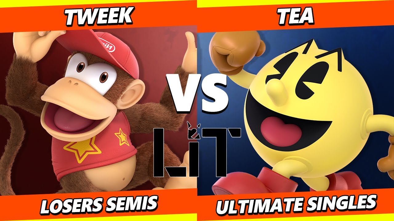 Litvitational 3 LOSERS SEMIS - Tweek (Diddy Kong) Vs. Tea (Pac-Man) Smash Ultimate - SSBU
