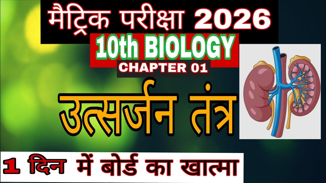 उत्सर्जन तंत्र (Excretory System) | मानव में उत्सर्जन की पूरी प्रक्रिया | #biologyinhindi #trending 