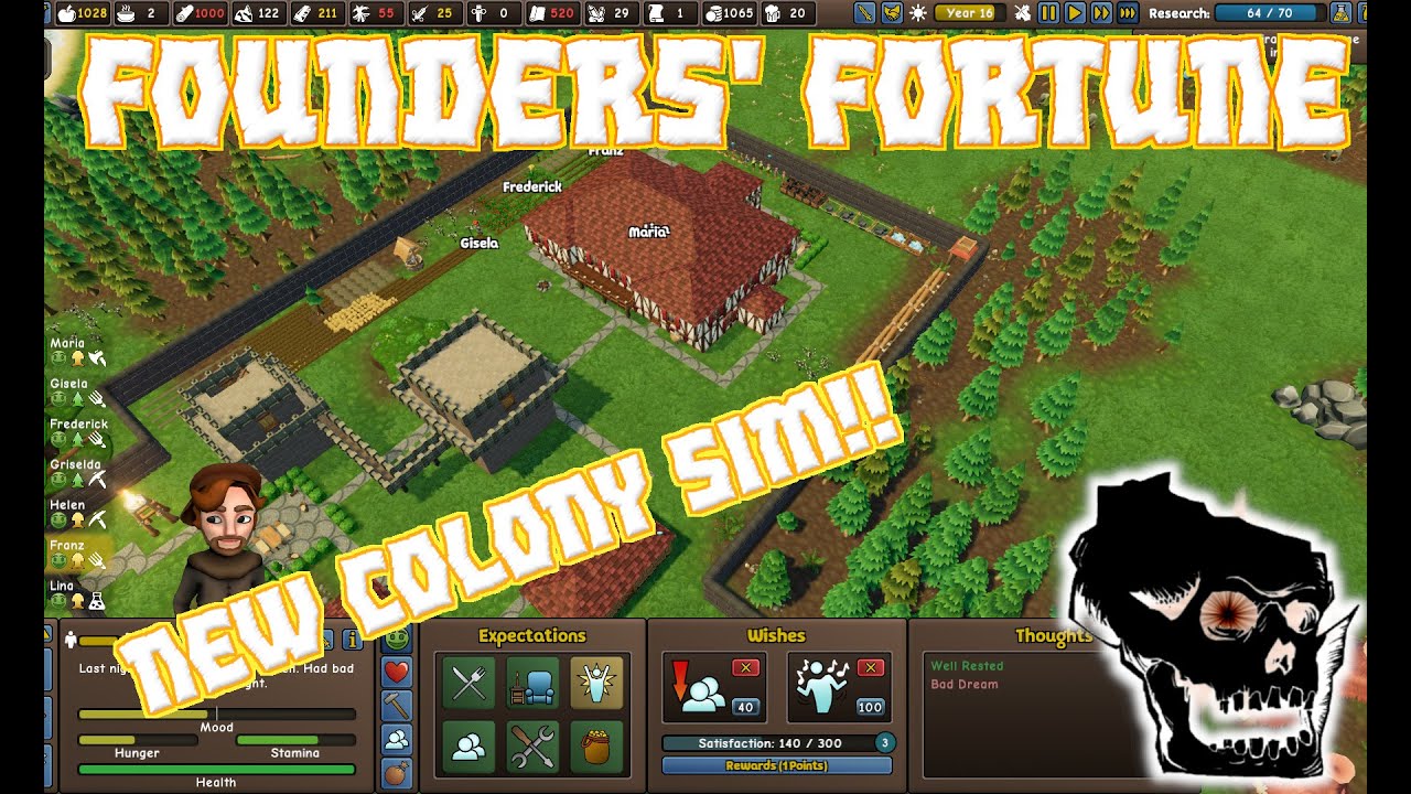 [50] Founders Fortune - Research Focus - New Colony Sim!