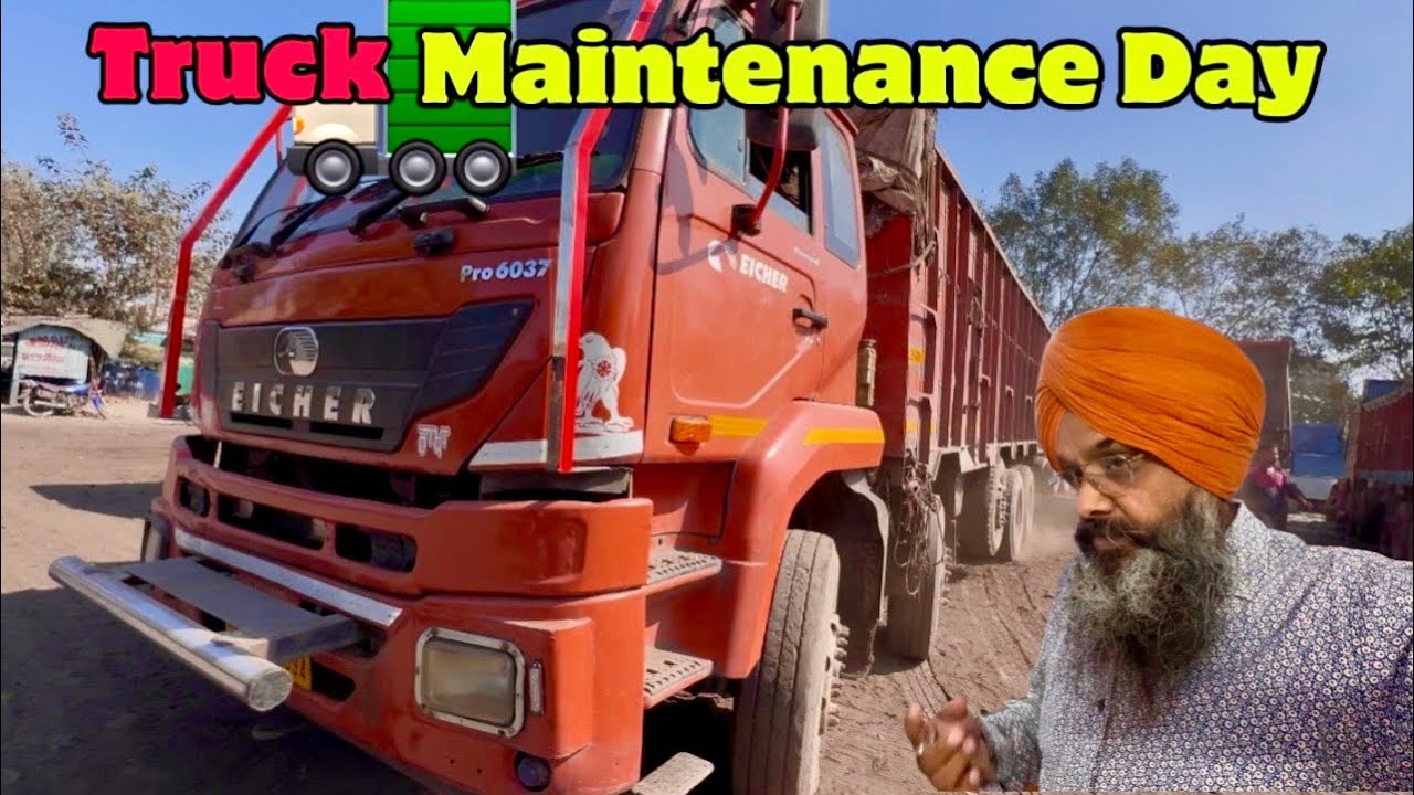 Aaj Pura Din Truck Maintenance Me Gaya | Raat Ko Gadi Loading Me Bheji 🚛 | Truck Vlog