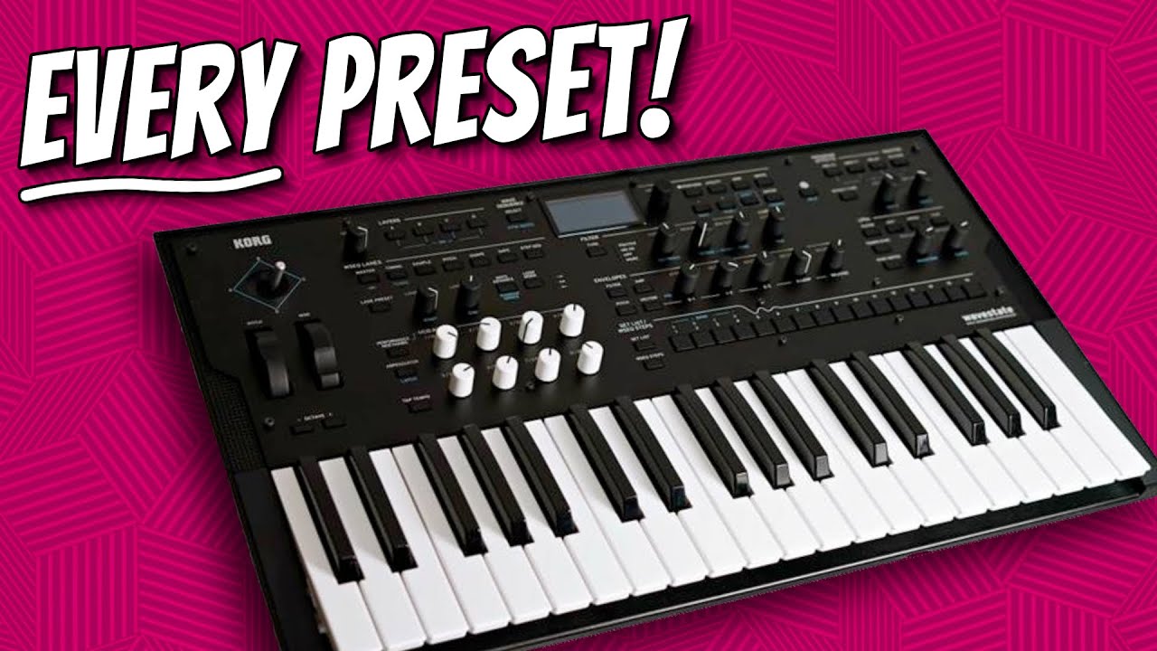 Korg Wavestate Mk2 - demoing EVERY preset! (no talking)