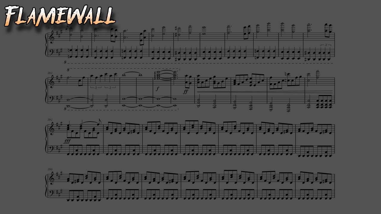 かめりあ - Flamewall (Solo Piano Arrangement) [READ DESCRIPTION]