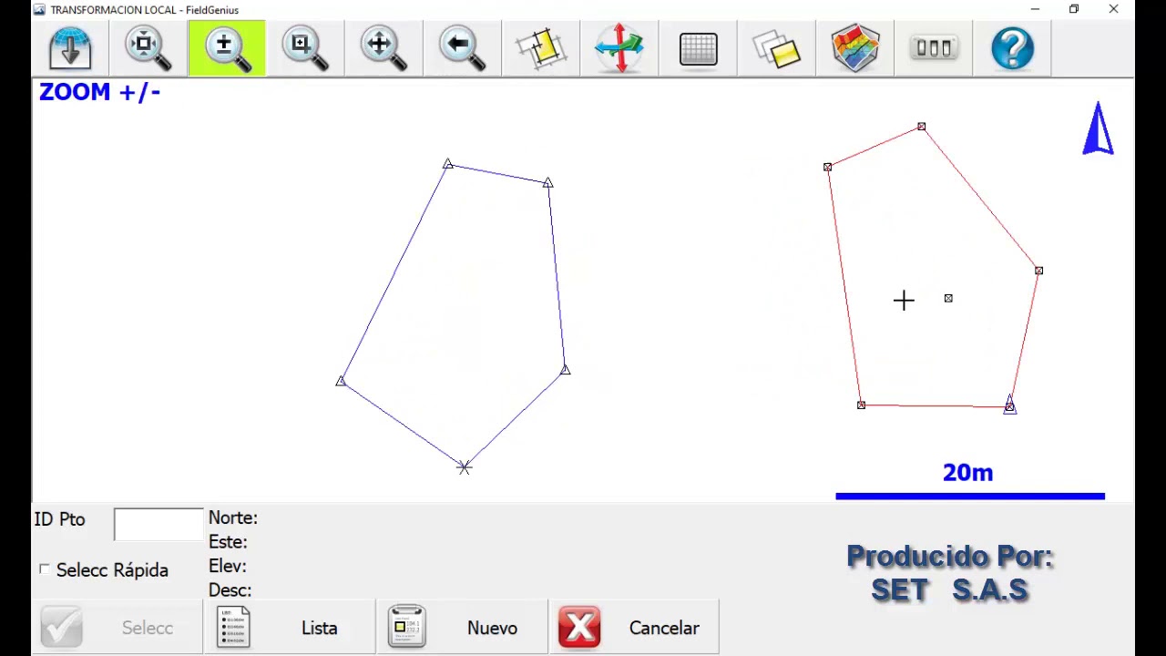 TRANSFORMACION LOCAL CON FIELDGENIUS (VERSION WINDOWS)
