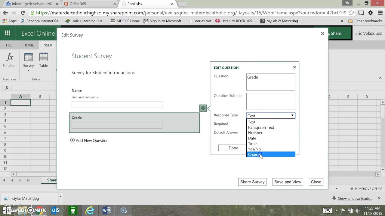 How to Create and Share an Excel Survey
