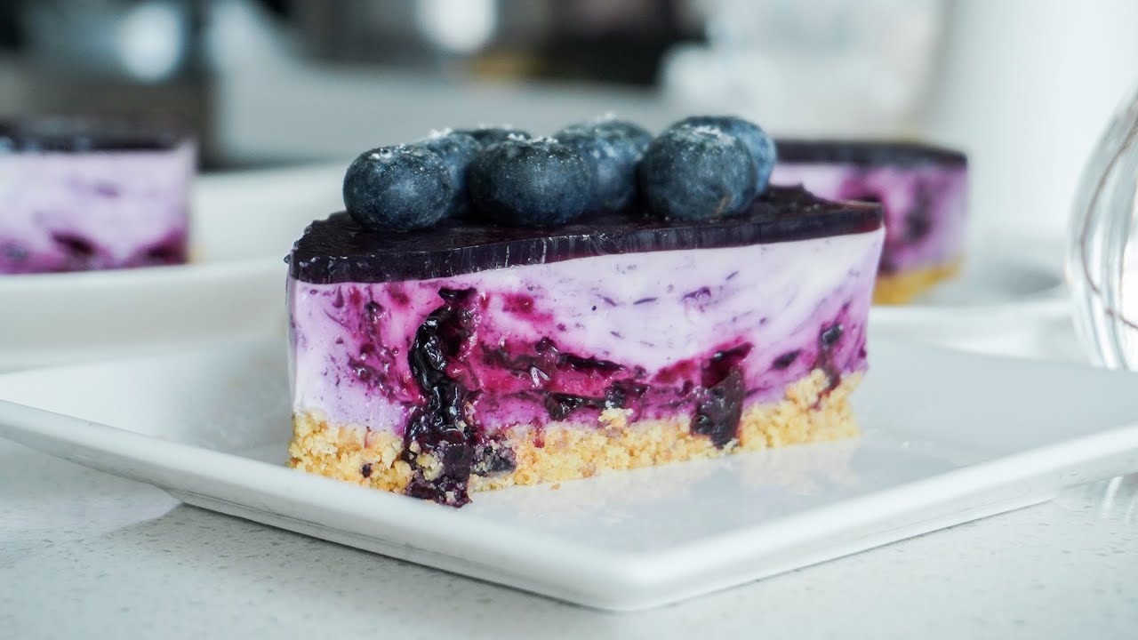免烤蓝莓芝士蛋糕| 简单食谱How to make Blueberry Cheesecake (CC English Subtitles)