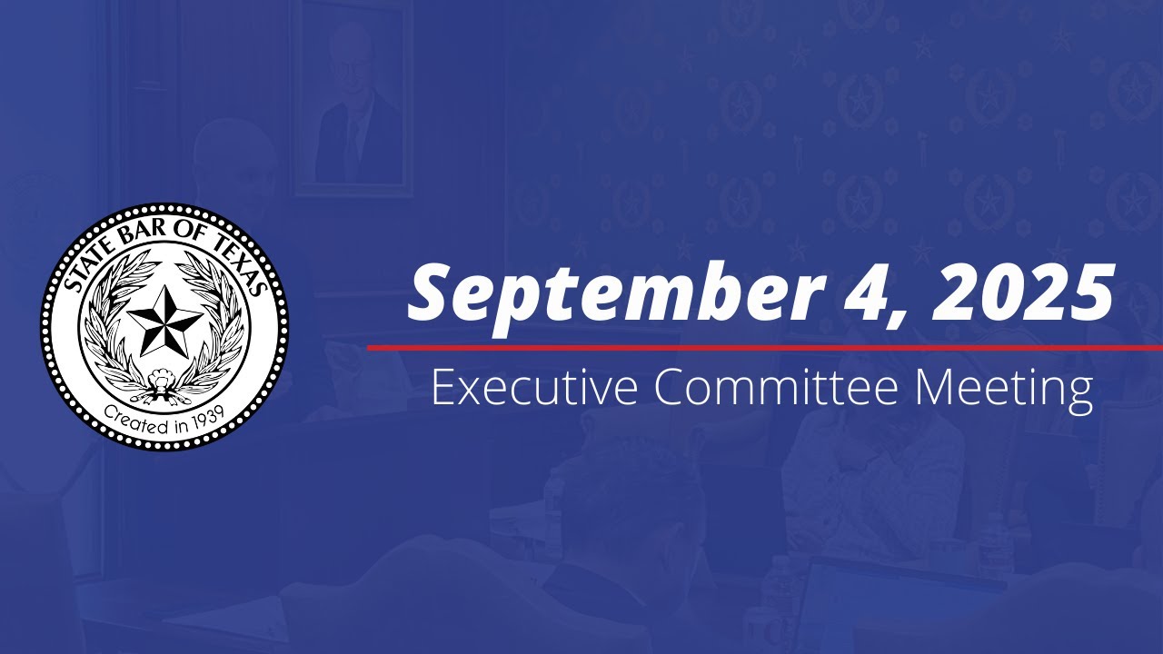 Executive Committee Meeting - 09/04/2025