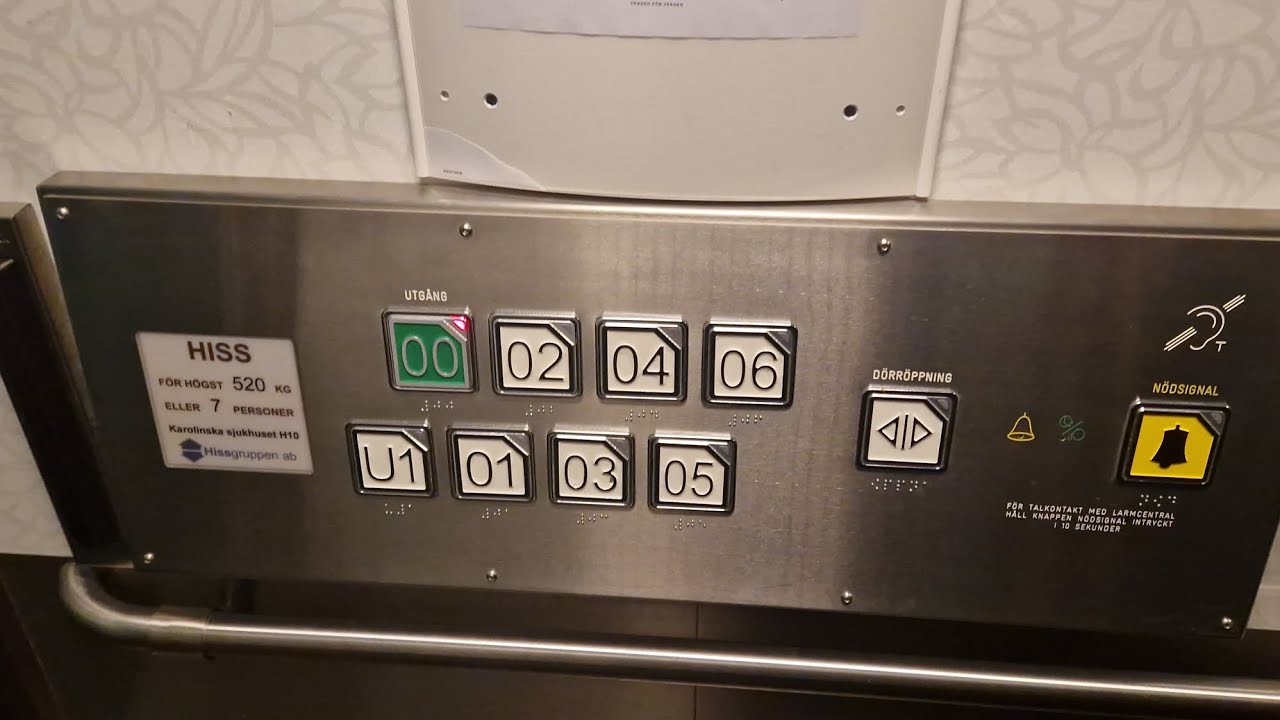 Stuck!!?? ʜɪssɢʀᴜᴘᴘᴇɴ elevator @ Karolinska Sjukhuset Solna, Solna, Stockholm, Sweden