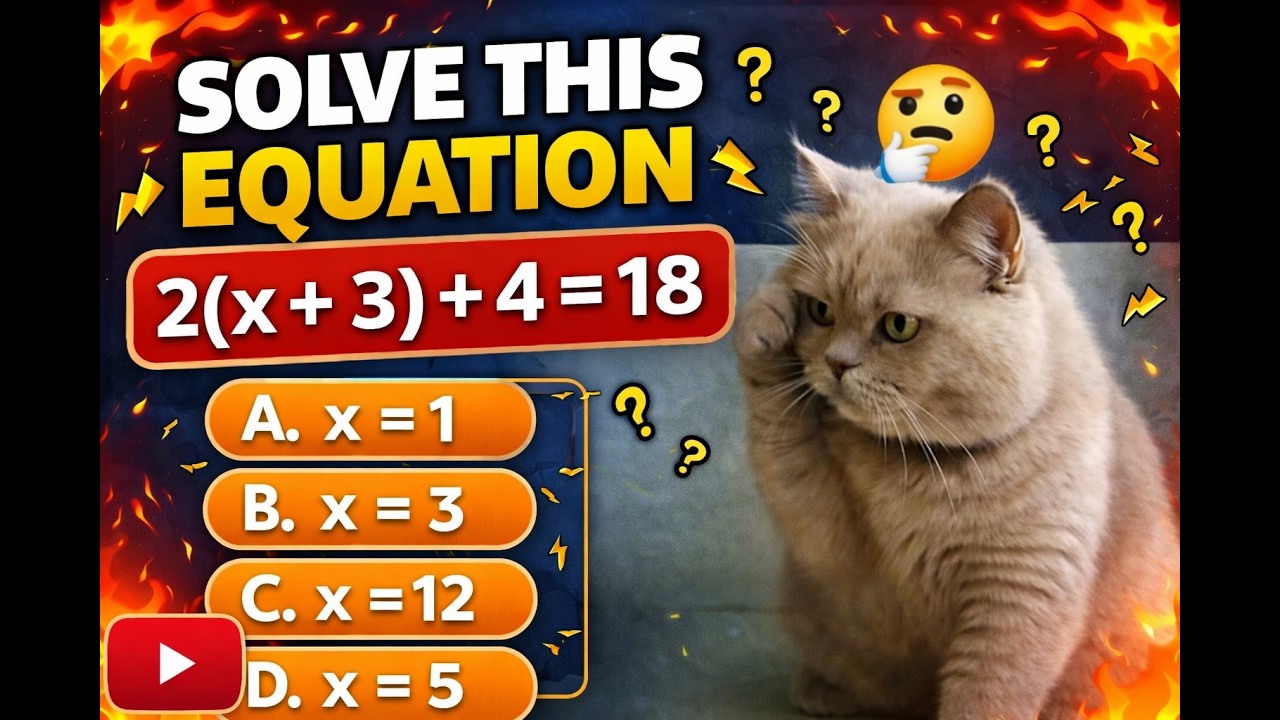 🔥 Can You Solve This Equation? Only Smart Viewers Get It Right! | Live Math Quiz