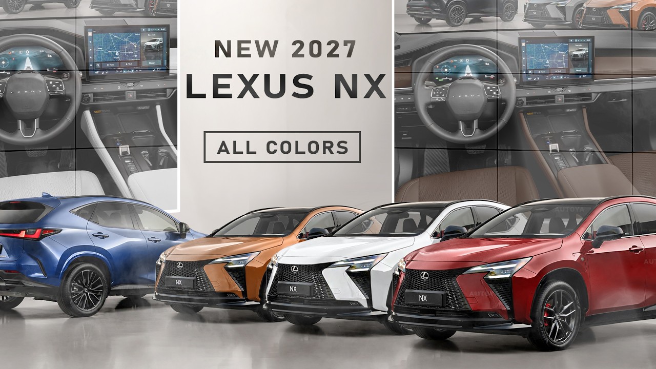 Новый Lexus NX 2027 фейслифт &mdash; обзор цветов интерьера и экстерьера