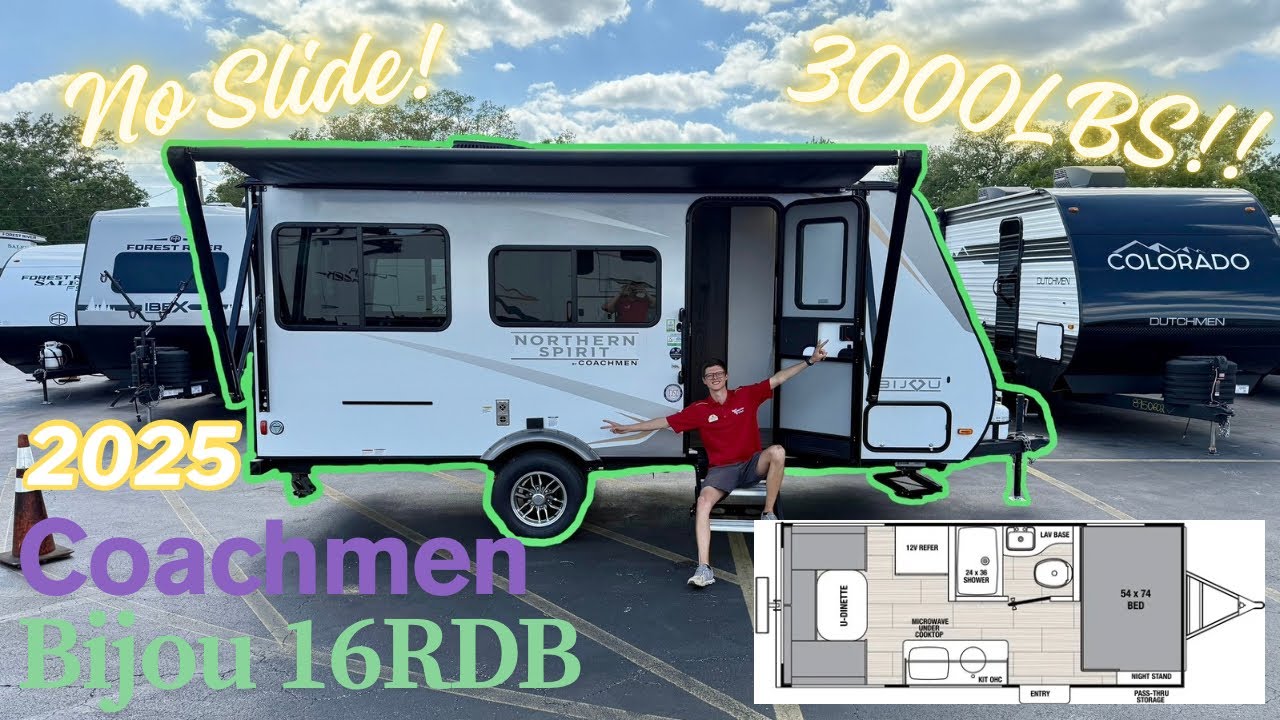 2025 Coachmen Northern Spirit Bijou 16RDB – 3000LB Camper with HUGE Window Views!