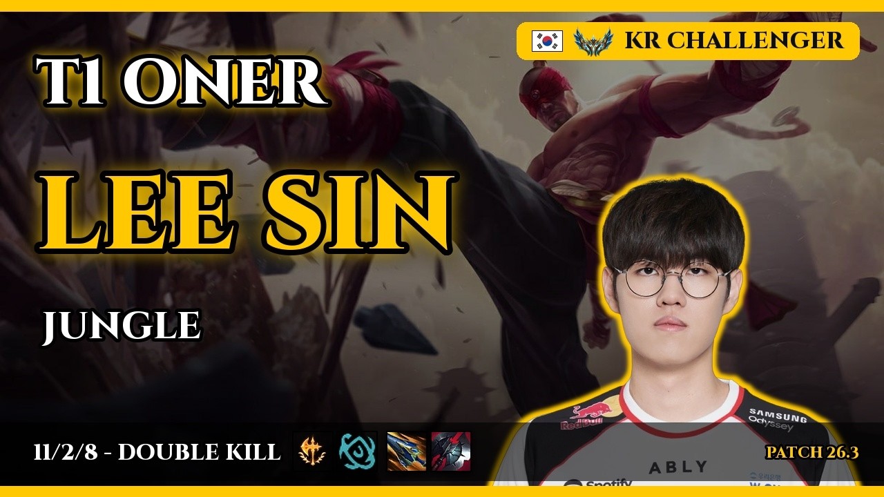 T1 Oner | Lee Sin JUNGLE vs XinZhao | Patch 26.3 | 2026-02-09 | KR CHALLENGER