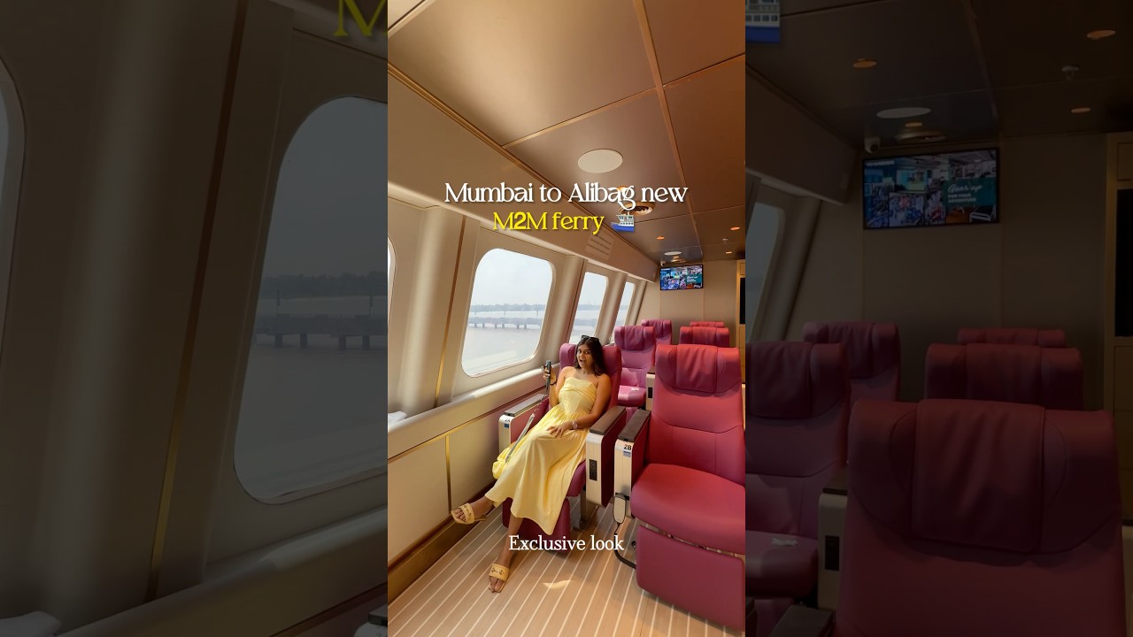 Mumbai to Alibag new M2M ferry !! 😍   Gives all the business class feels !! #mumbai #alibag #m2m