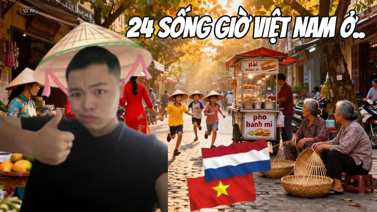 24H SỐNG THEO GIỜ VIỆT NAM Ở HÀ LAN | 24 HOURS CHALLAGE LIVING LIKE VIETNAMESE BUT IN NETHERLAND