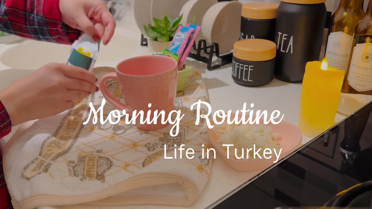 Morning Routine | Grocery and shopping | Living in Turkey 🤍