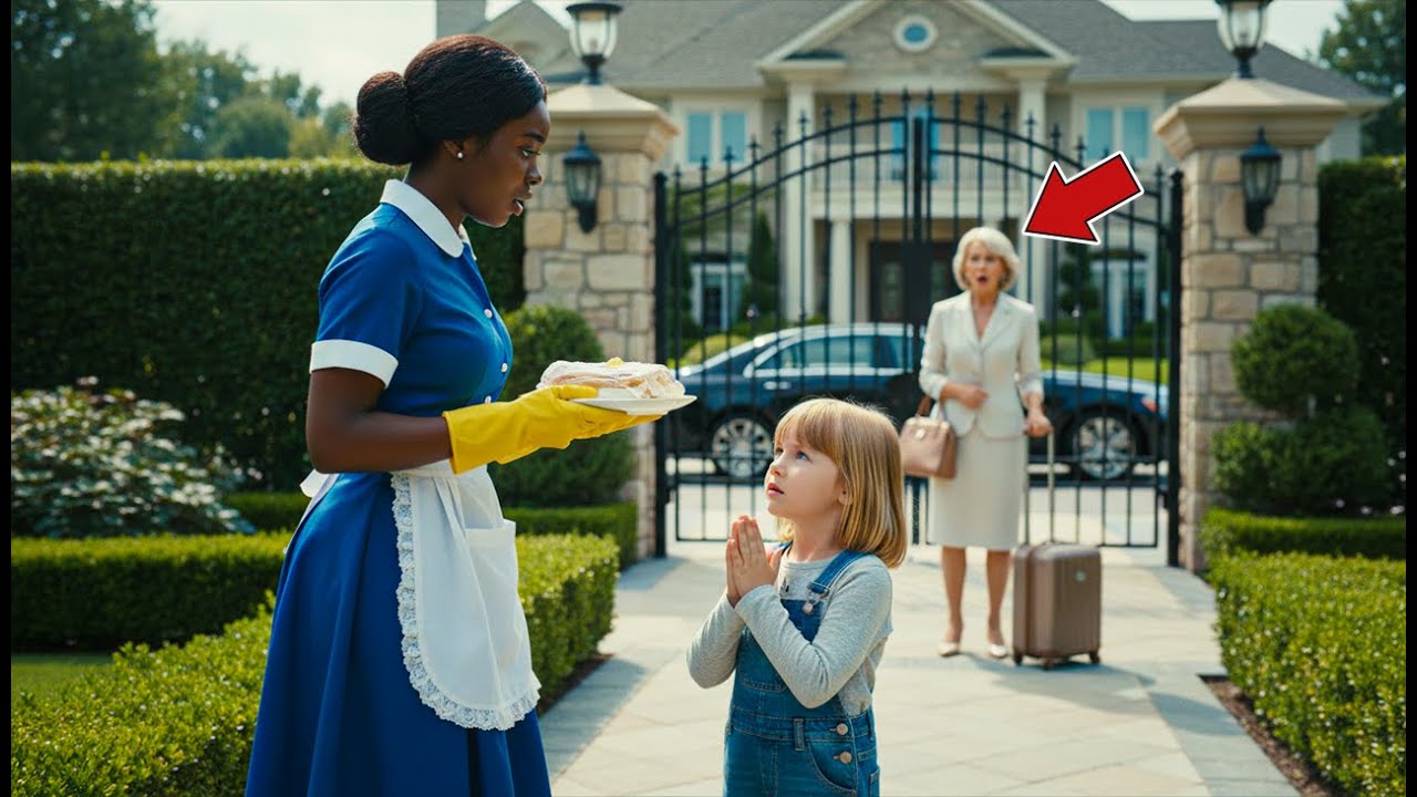 Milliardaire rentre de voyage, voit sa fille supplier la domestique noire du voisin… il se fige.