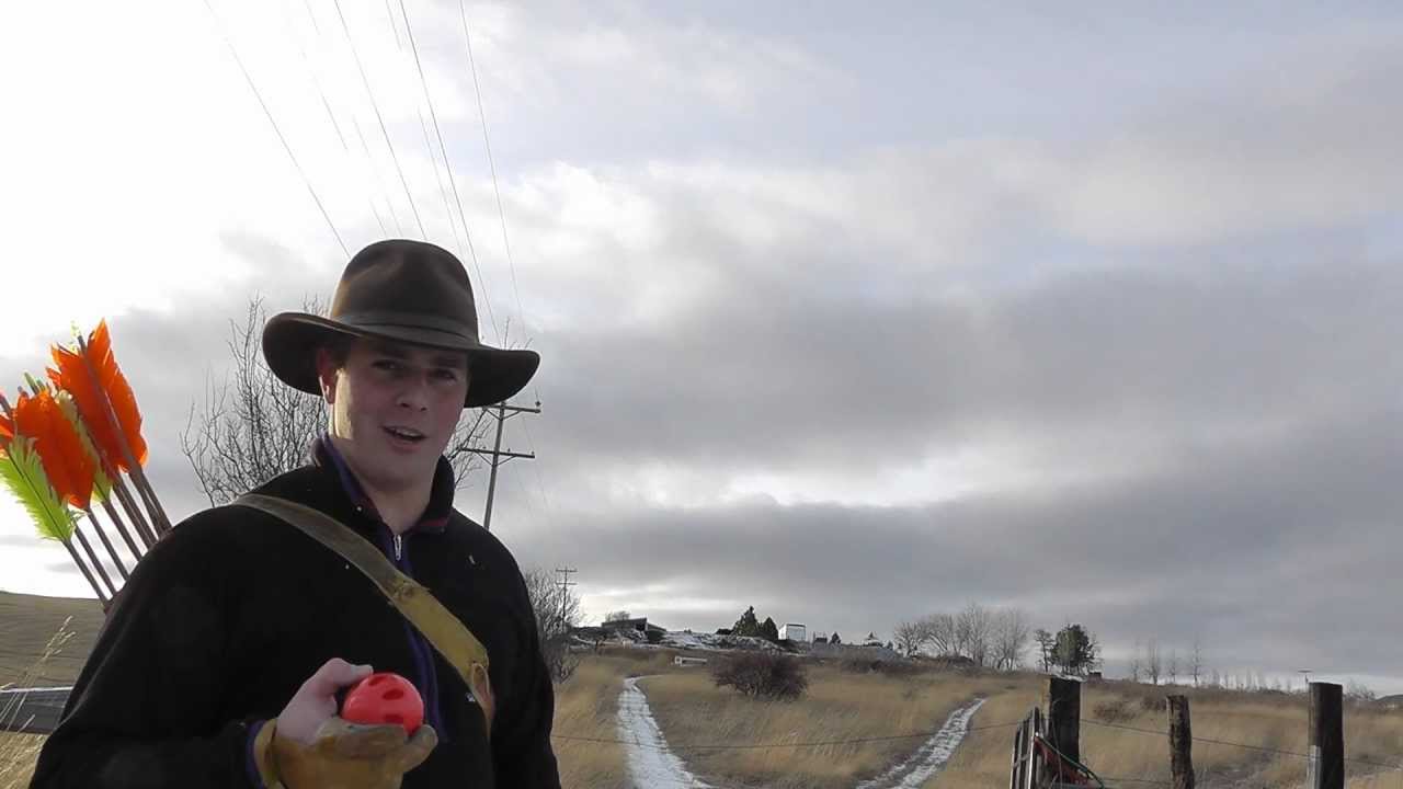 In Flight Archery - Aerial Targets and Flu Flu Arrows - Trick Shooting - Self Thrown