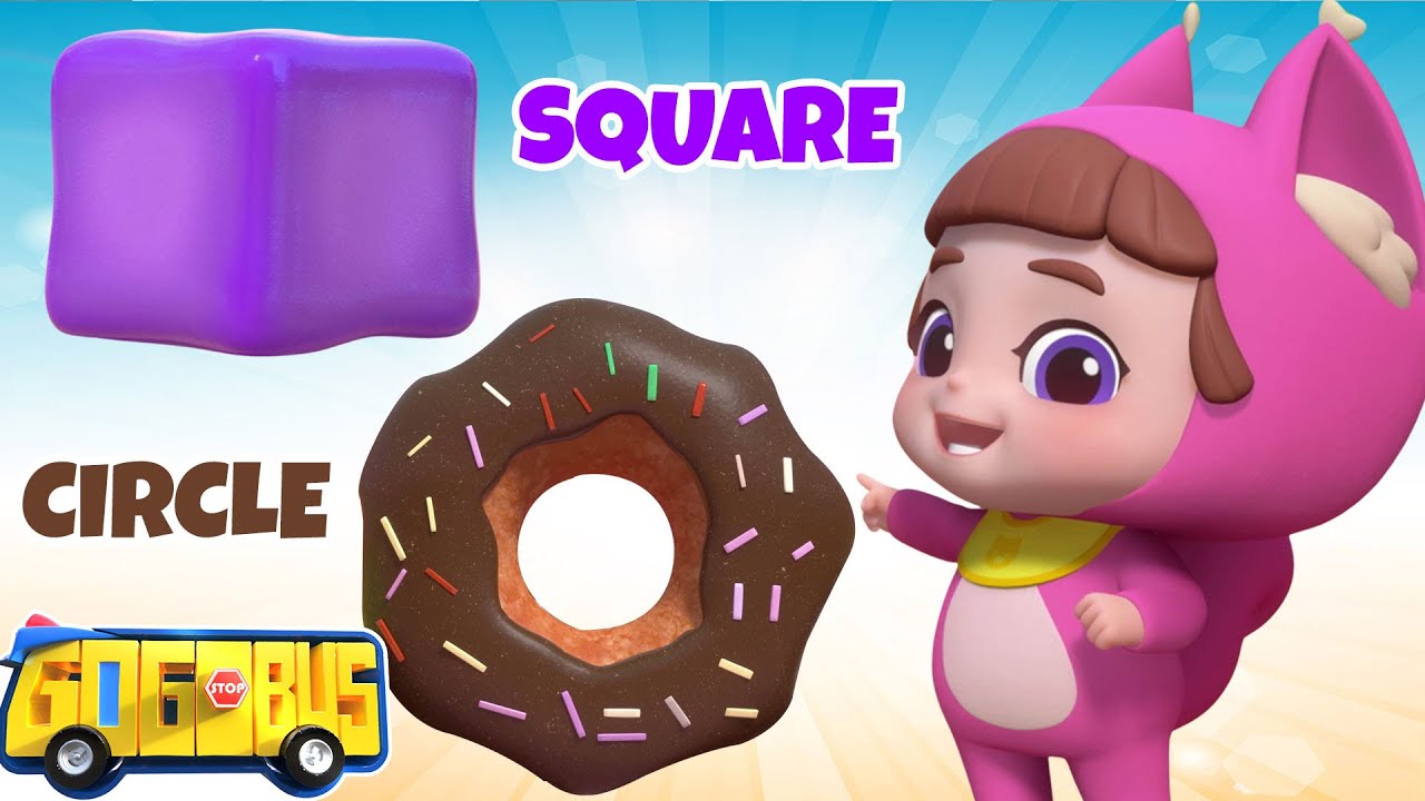 🔺Shapes For Kids | Sing And Learn With GoGoBus 🚌 | Children Song