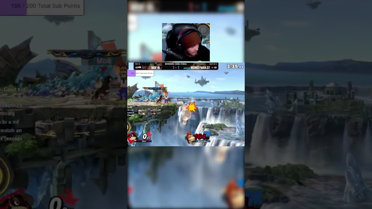 Duck hunt's down tilt vs Donkey Kong's Giant Punch
