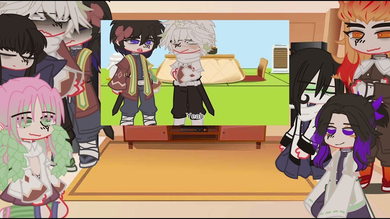 Hashira react to my || videos part 1 || trans giyuu au || sanegiyuu ||kny ||