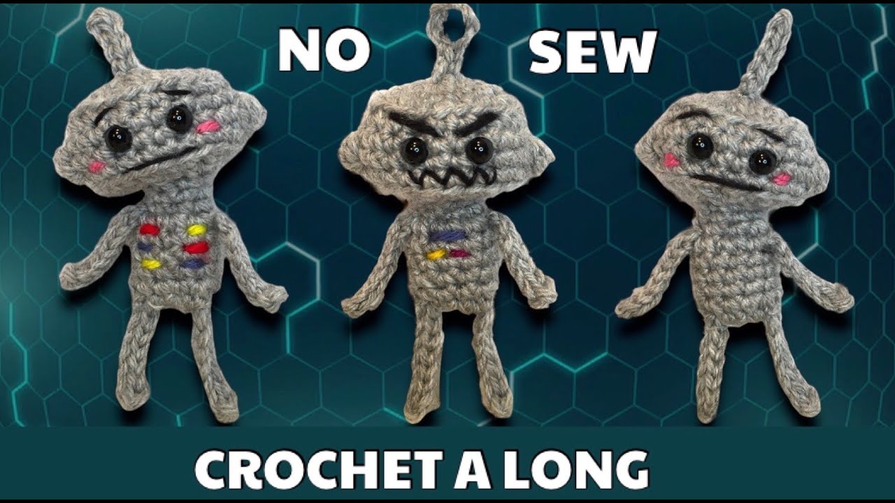 ROBOT ALIEN NO SEW CROCHET ALONG AMIGURUMI