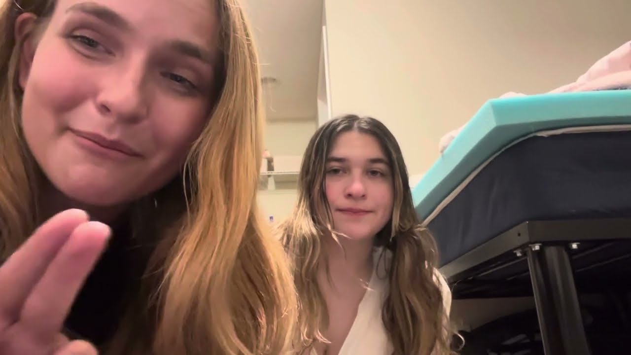 Asmr with my friend brushing our hair and brush triggers