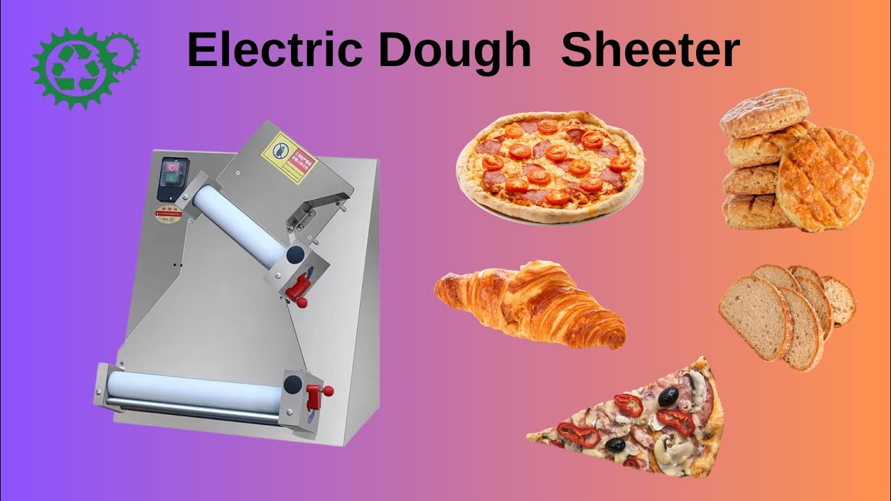 Electric Dough Sheeter Machine for Tortilla Croissant Roti Pastry Flatbread Compact Bakery Solution