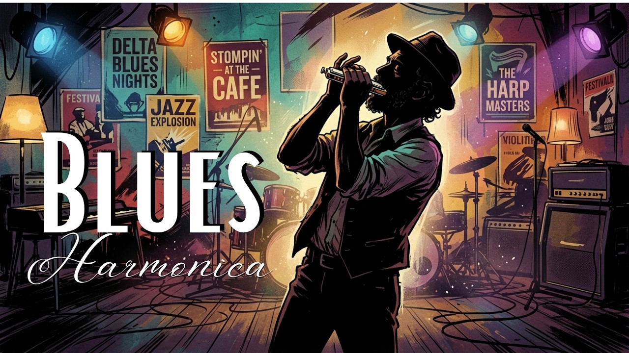 Acoustic Blues Harmonica Vibes | Blues Harmonica Playlist for Evening Relax