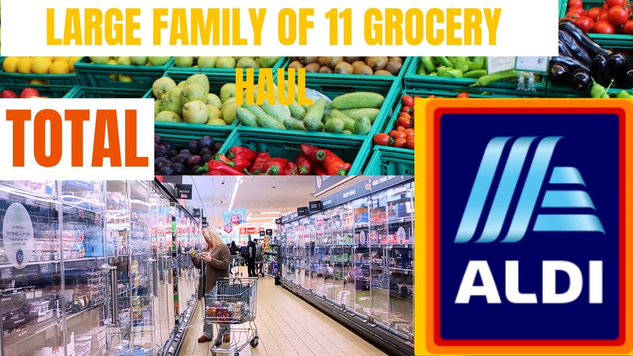 Aldi grocery haul. // Meal plan. // For a family of 11.