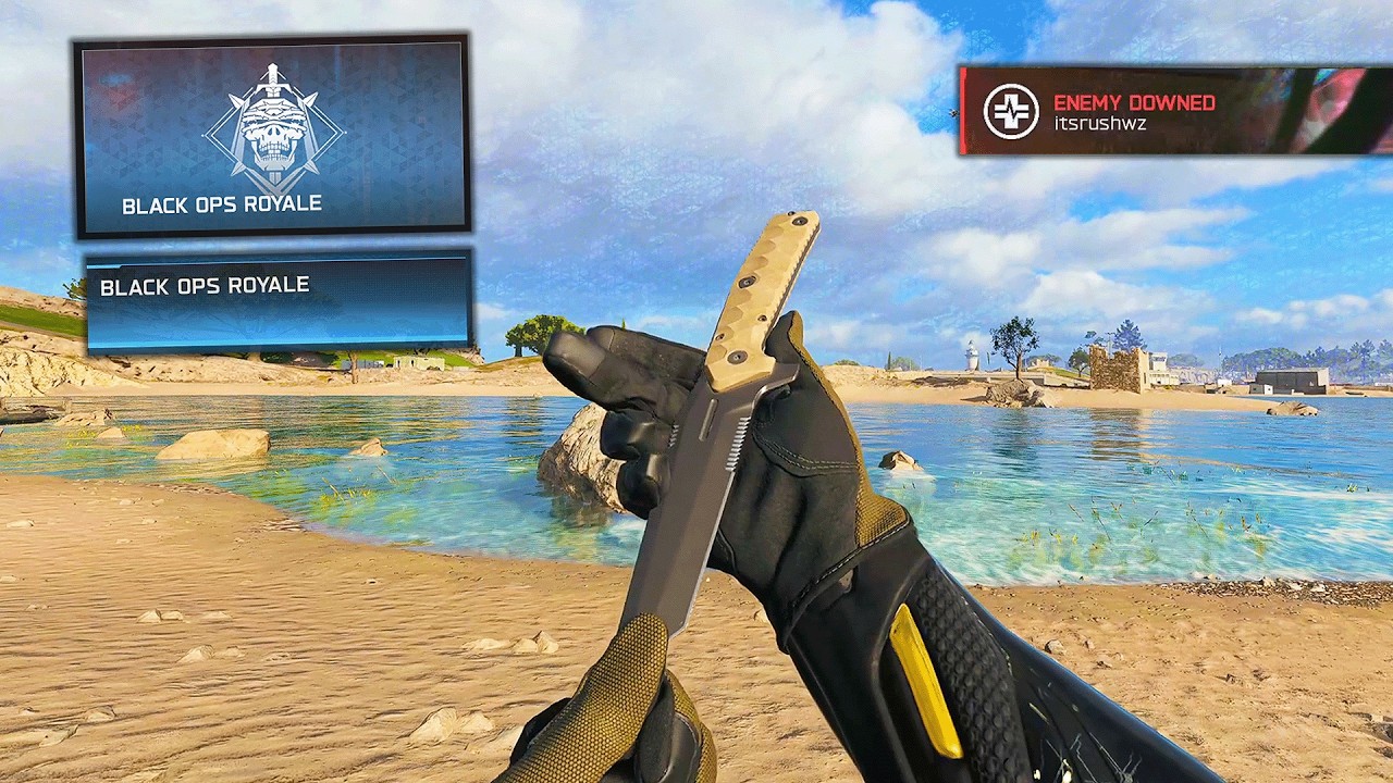 I tried to KNIFE ONLY in Black Ops Royale (BLACKOUT 2)