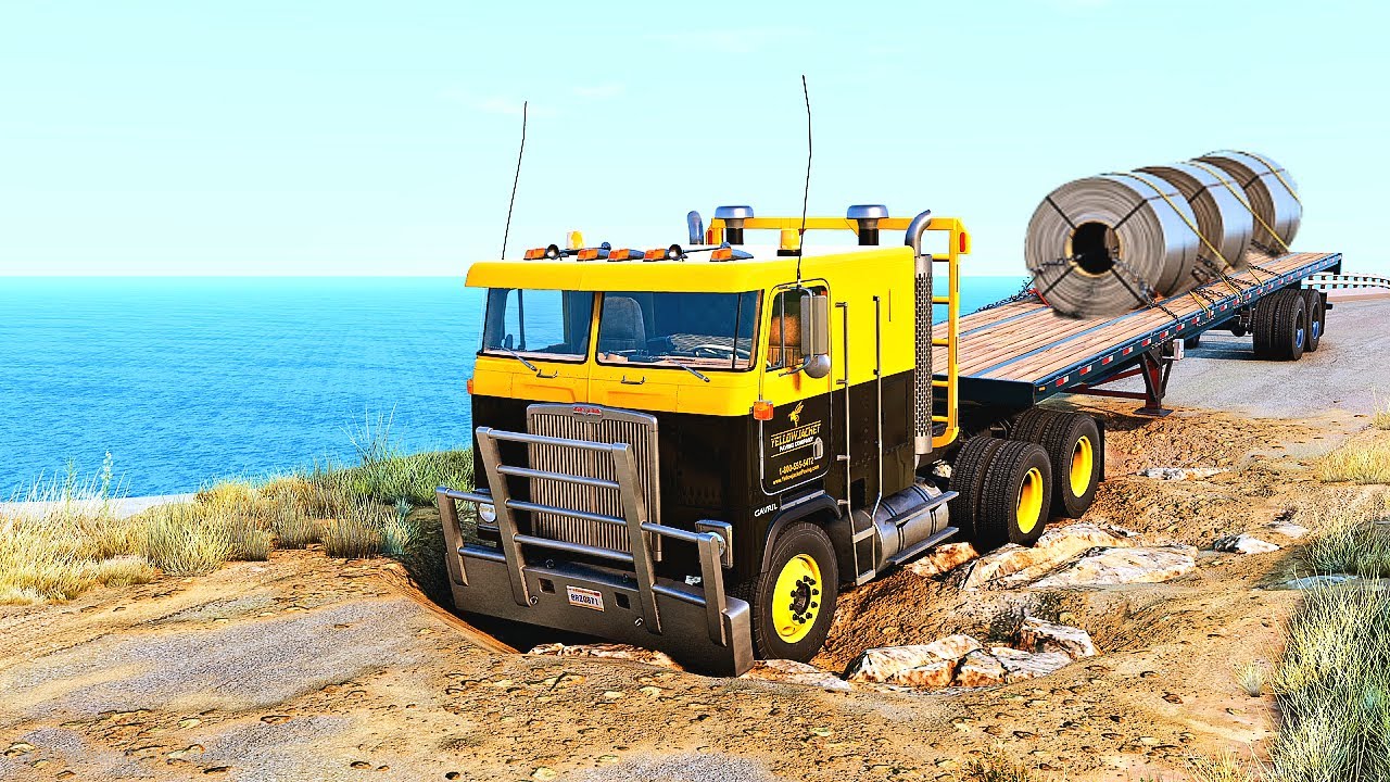 TRUCKS VS POTHOLES | BeamNG Drive #33