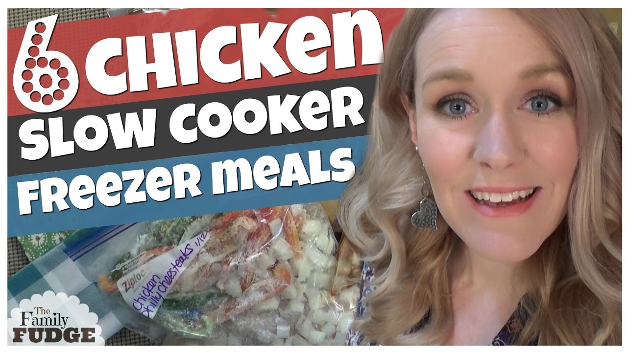 6 CHICKEN Crock Pot Freezer Meals || Under $60