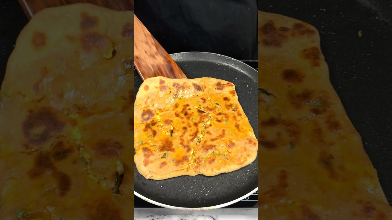 Paneer Paratha ASMR Cooking || #shorts #food #cooking #indianasmrworld #paratha #streetfood #asmr