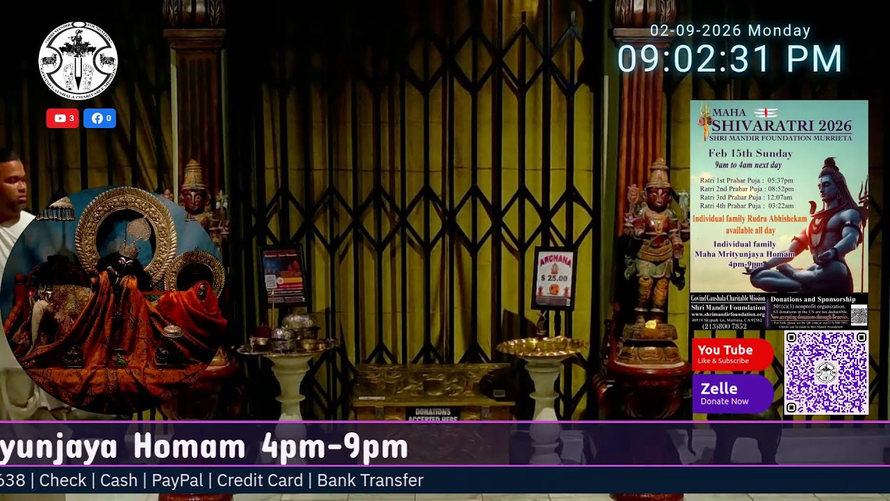 Shri Mandir Live Stream