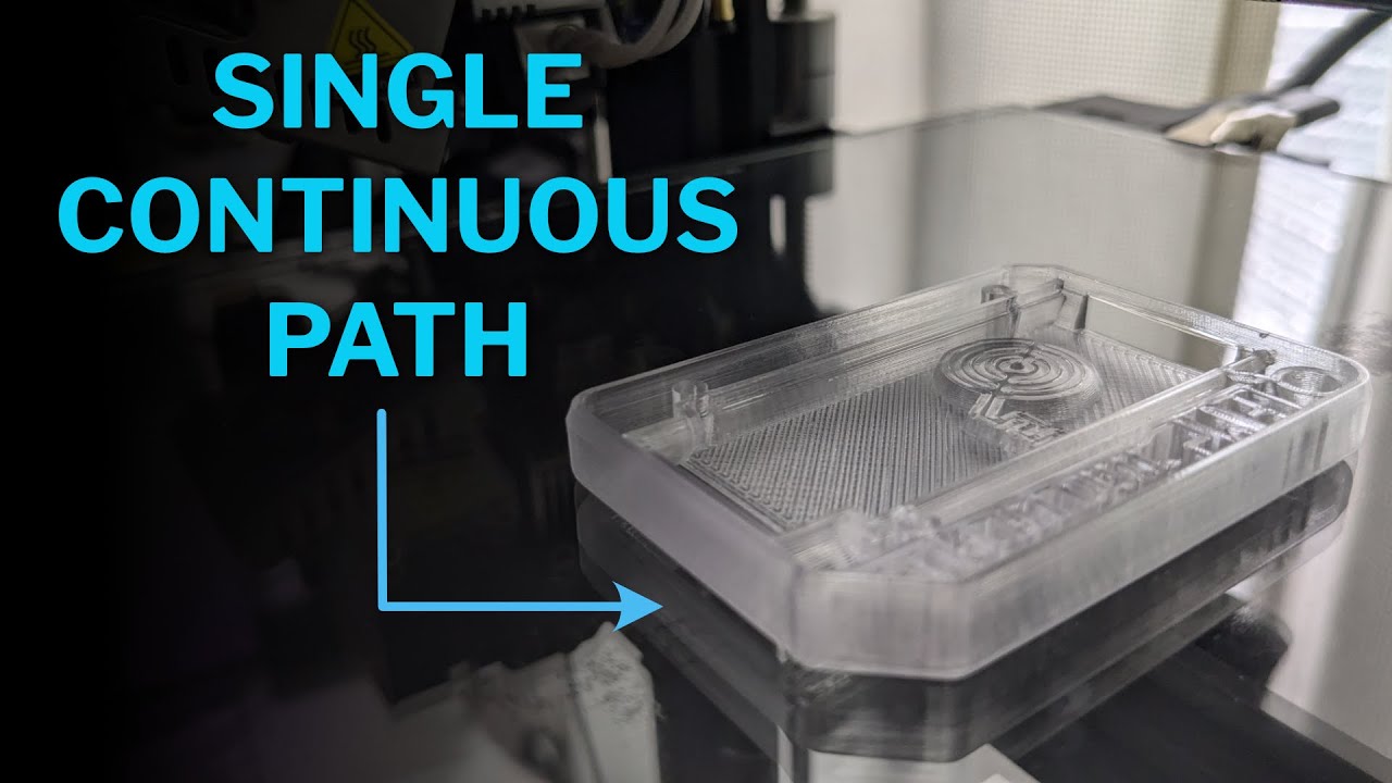 No slicer: single continuous path 3d print