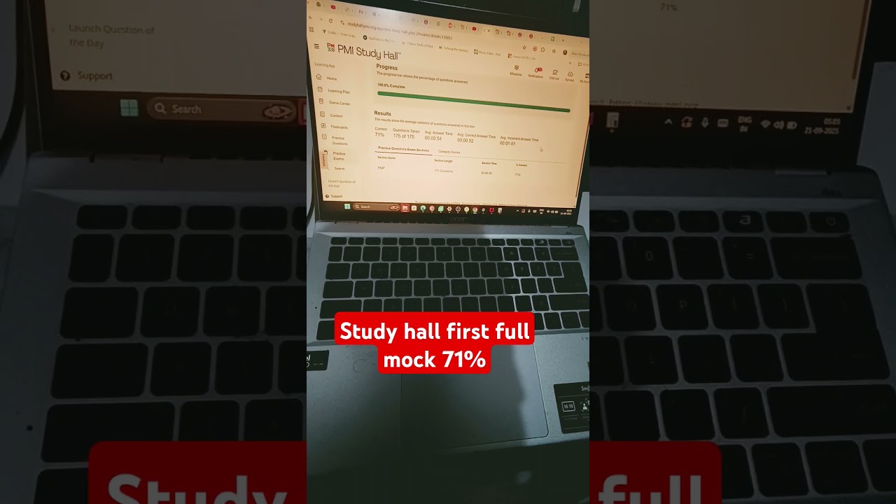 study hall PMP mock practice