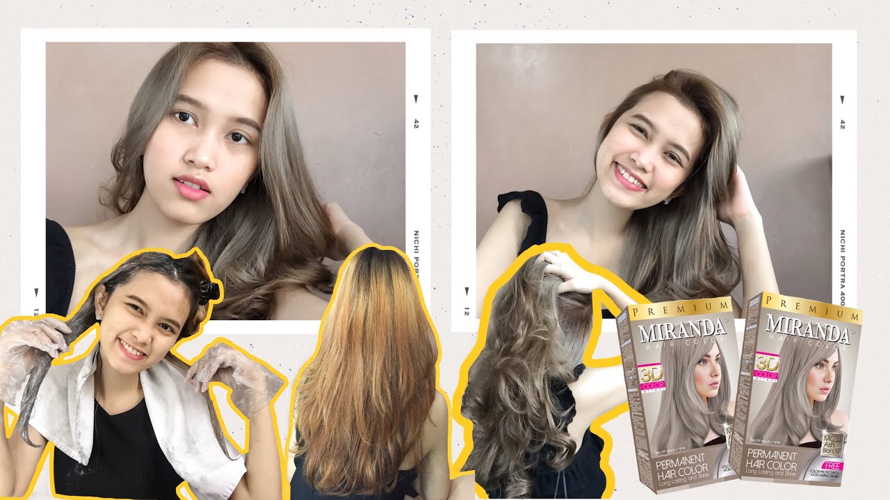 CAT RAMBUT PAKE MERK MIRANDA ASH BLONDE | CUMA MODAL 10.000??!!!!