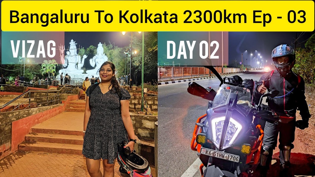 Visakhapatnam City Ride on KTM 390 Adventure | Bangalore To Kolkata Ride Ep #3