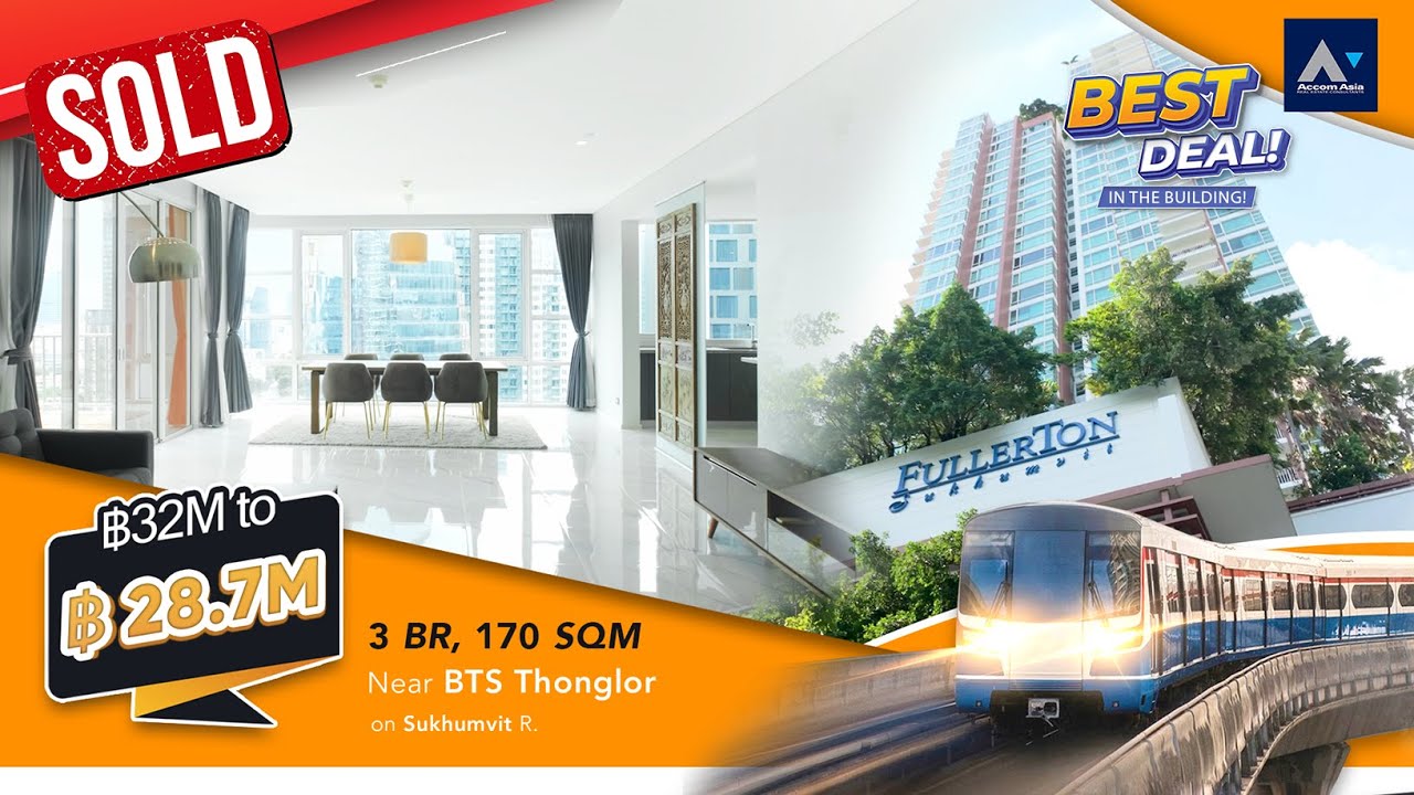 ❗[ SOLD ]❗฿27.5 Million NOW - PET Friendly Condo. 170 sqm Main Sukhumvit, Thonglor - Ekkamai