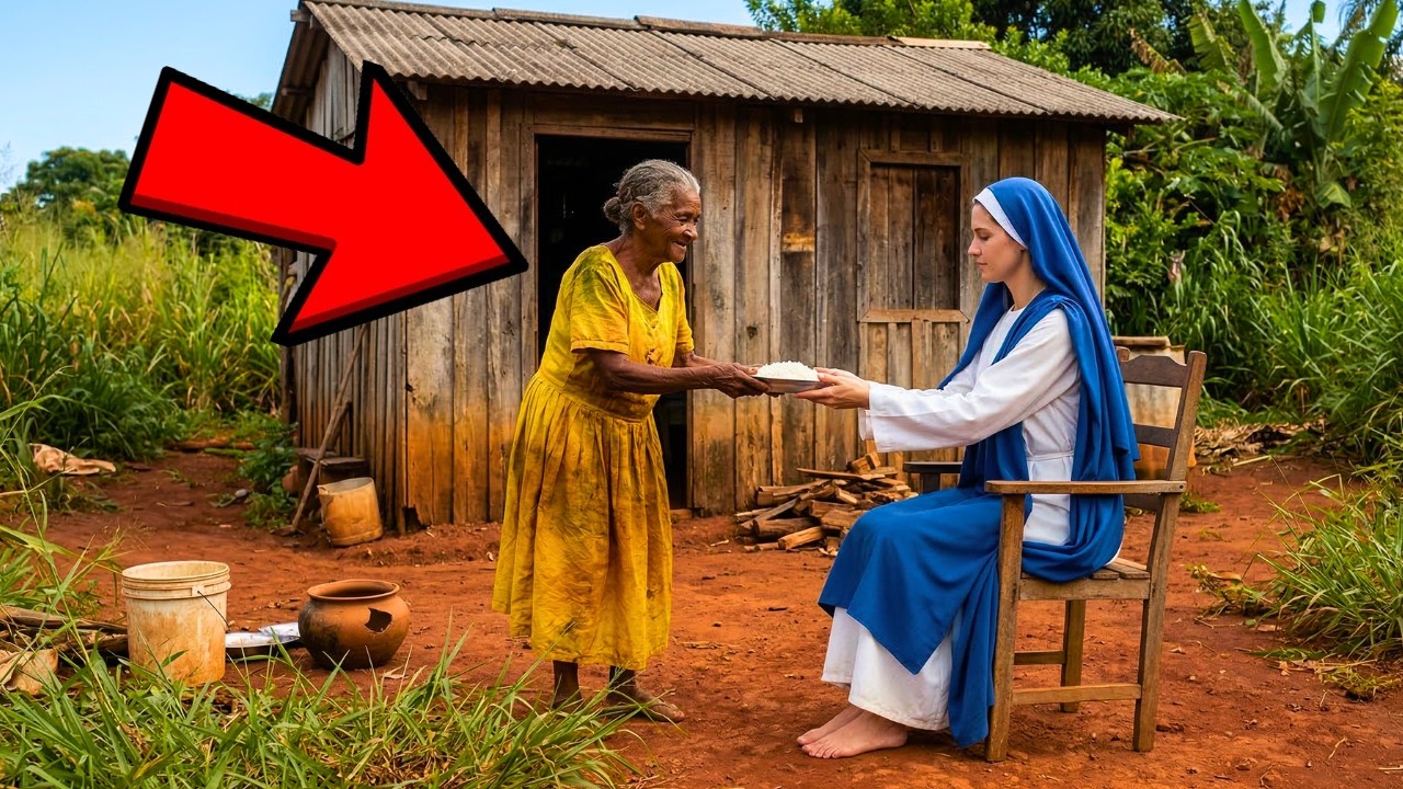 idosa só tinha um prato de arroz deu para moradora de rua. Era nossa senhora aparecida e tudo mudou!