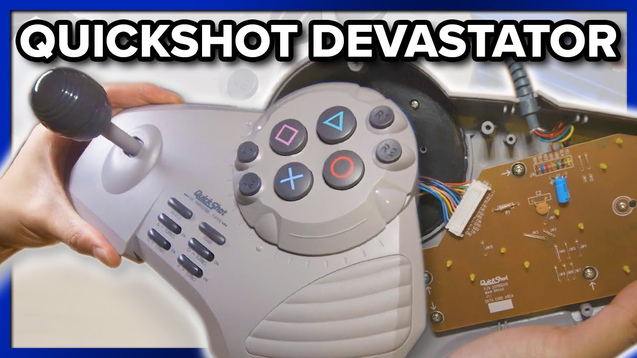 Quickshot Devastator Playstation Joystick | A cheap fightstick from a bygone era!