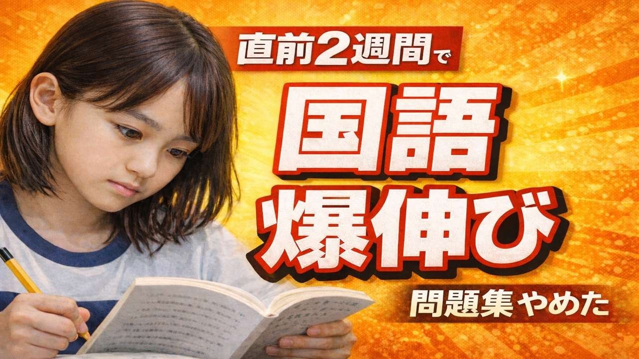 【諦めるな！】残り２週間で国語を爆伸びさせる方法