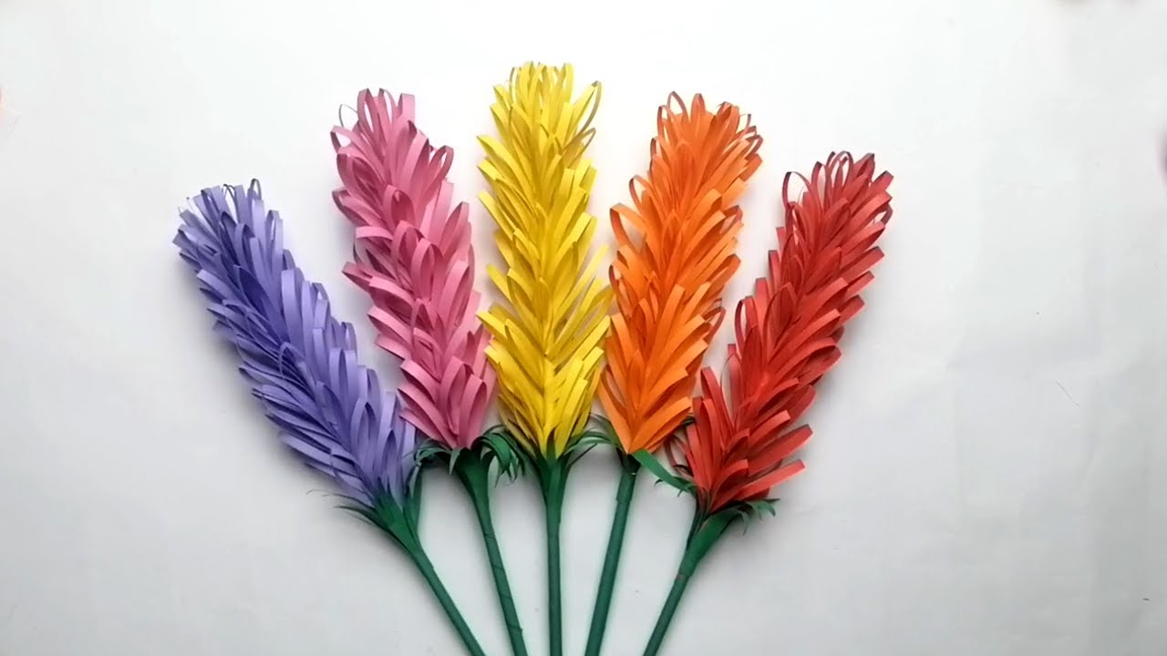 Paper Flowers | Beautiful Flower | How to make Paper Flower | Creative Island